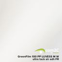 GreenFilm 100 PP LUVESS M W ultra tack air adh FR | Rolle (50m) | 137cm Breite