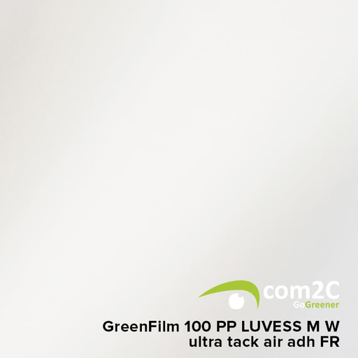 GreenFilm 100 PP LUVESS M W ultra tack air adh FR | Rolle (50m) | 137cm Breite