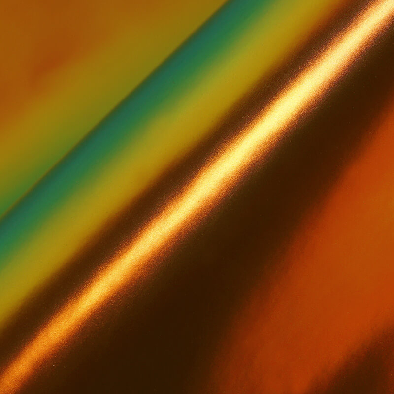 18,22m x 1,35m Neo Chrome Grün/Gold Satin | RA