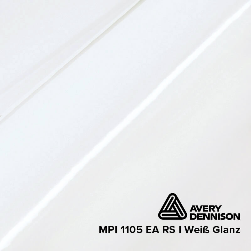 AVERY MPI 1105 EARS | White Gloss | Rolle (50m) | 137cm Breite 