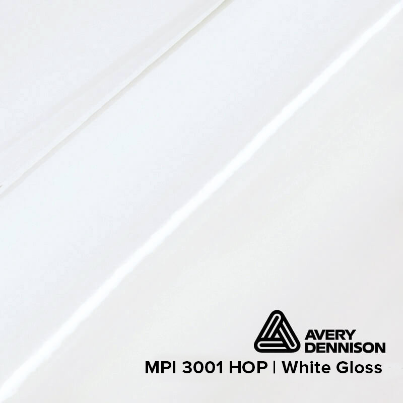 AVERY MPI 3001 HOP | White Gloss | Rolle (50m) | 160cm Breite
