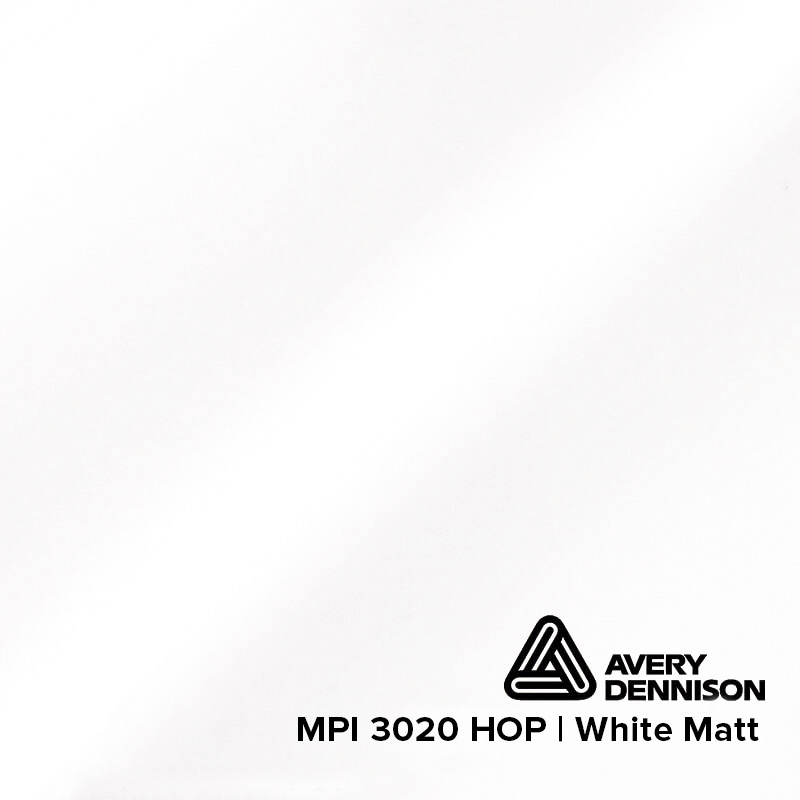 AVERY MPI 3020 HOP | White Matt | Rolle (50m) | 105cm Breite 