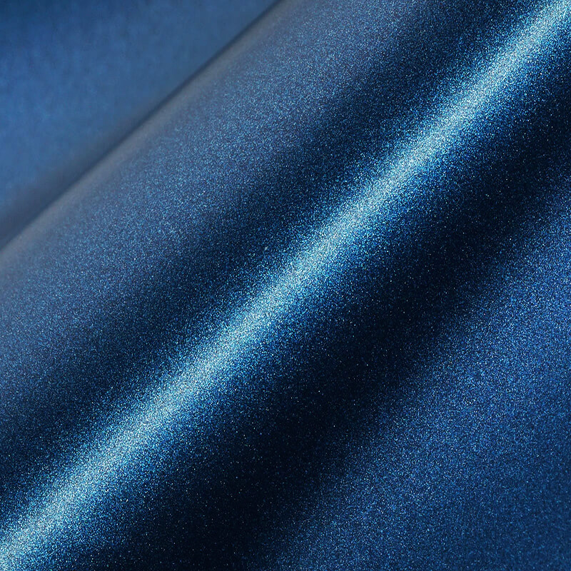 Avery | Satin Metallic Dark Blue