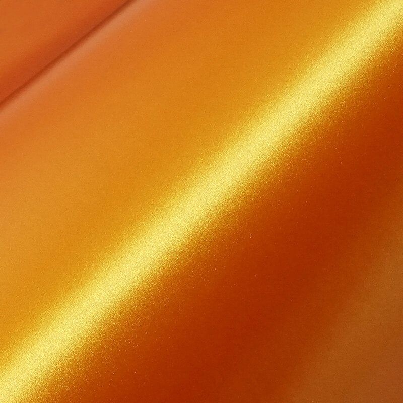 Avery | Satin Metallic Stunning Orange