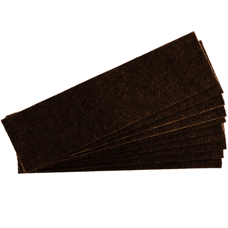 PTFE | Nadelfilz braun | 10 Stück