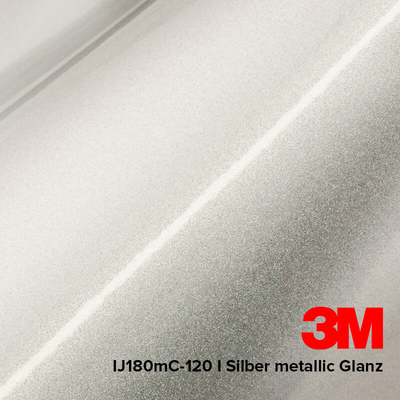 3M Print Wrap IJ180mC-120 | Digitaldruckfolie silber metallic