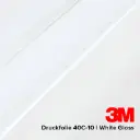 3M Druckfolie 40C-10 | White Gloss | Rolle (25m) | 152cm Breite