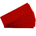 Nadelfilz rot | 10 Stück