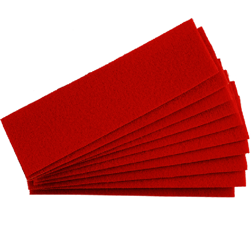 Nadelfilz rot | 10 Stück